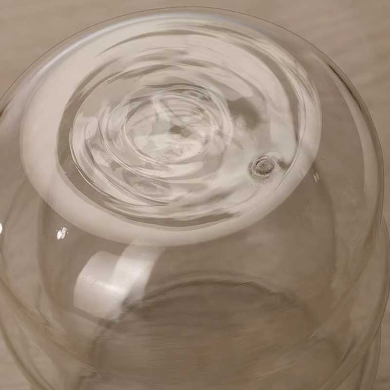 Creative Wave Shape Double Wall Glass Coffee Cup – Handmade Lead-Free Design