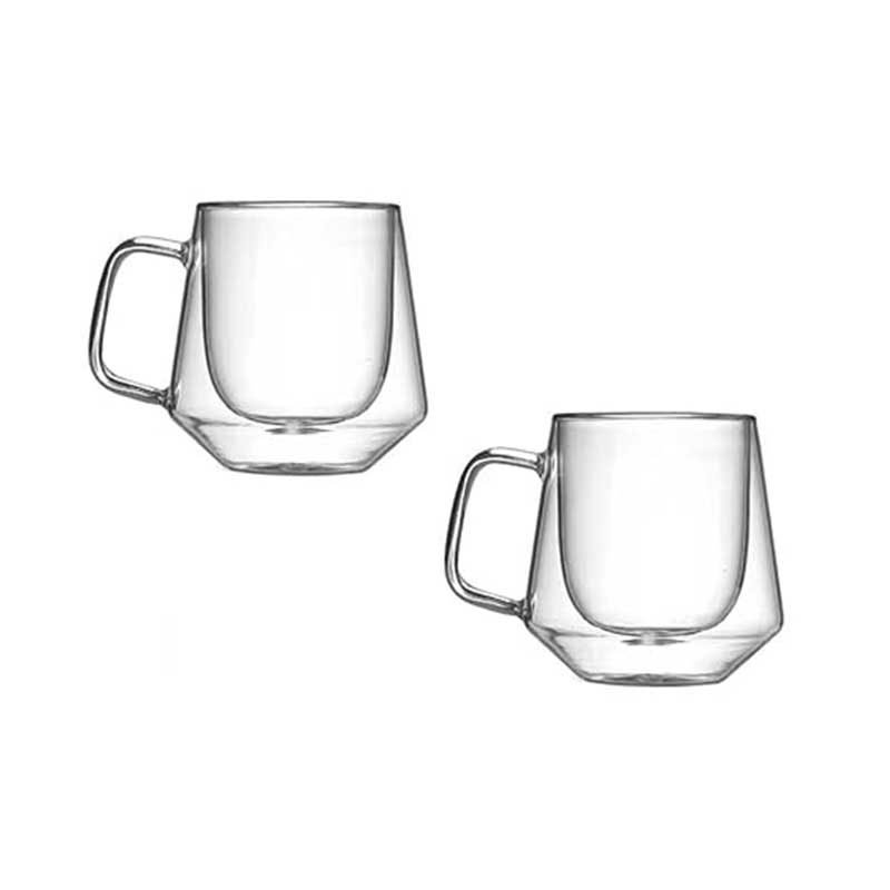 Double Layer Heat-Resistant Glass Cup – Insulated Clear Tumbler for Coffee, Water & Juice