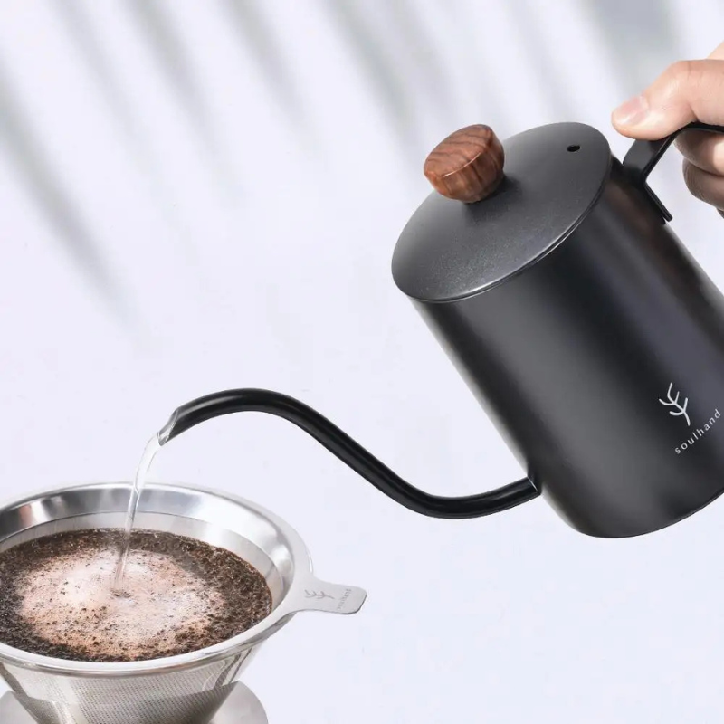 Professional Gooseneck Coffee Kettle - Stainless Steel Pour Over Coffee Maker for Home Brewing
