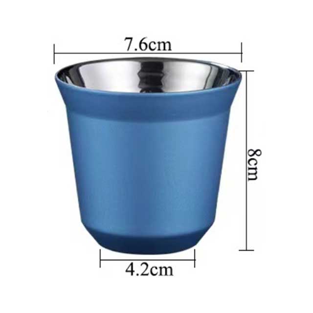 Wholesale Mini Double Wall Stainless Steel Coffee Cup Set – Insulated Metal Gift Cups at Low Price