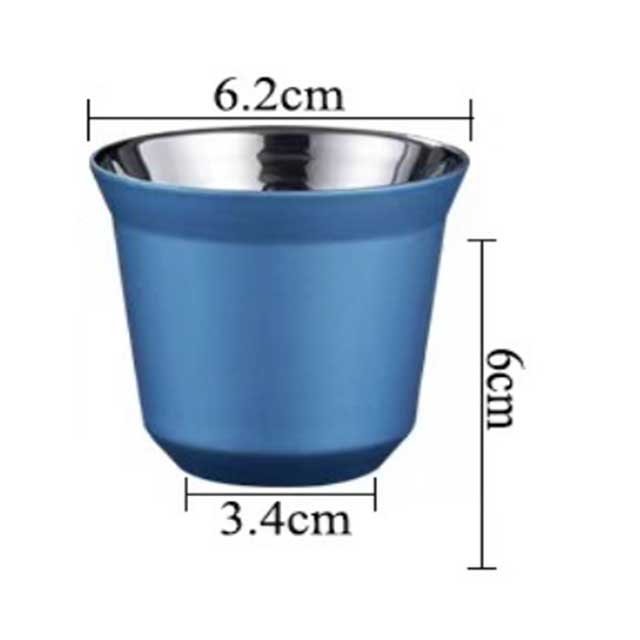 Wholesale Mini Double Wall Stainless Steel Coffee Cup Set – Insulated Metal Gift Cups at Low Price