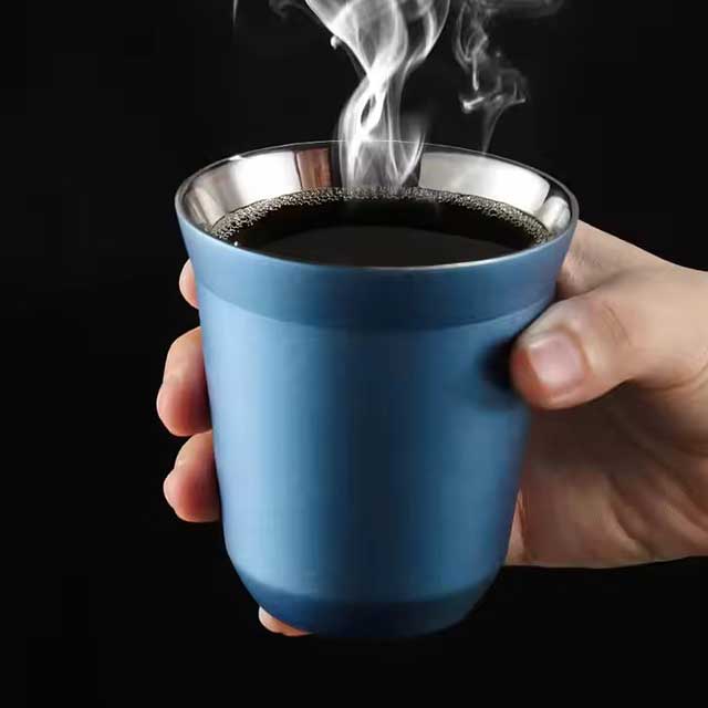 Wholesale Mini Double Wall Stainless Steel Coffee Cup Set – Insulated Metal Gift Cups at Low Price