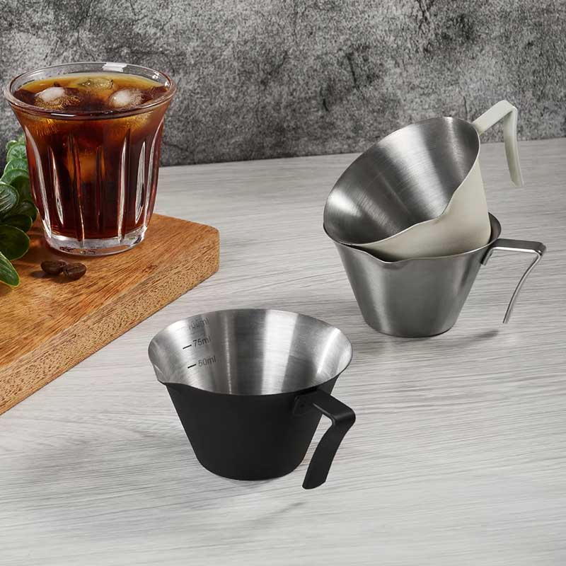 100ml Stainless Steel Espresso Measuring Cup