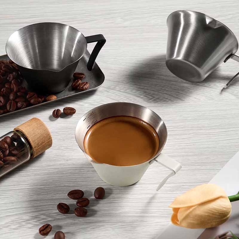100ml Stainless Steel Espresso Measuring Cup