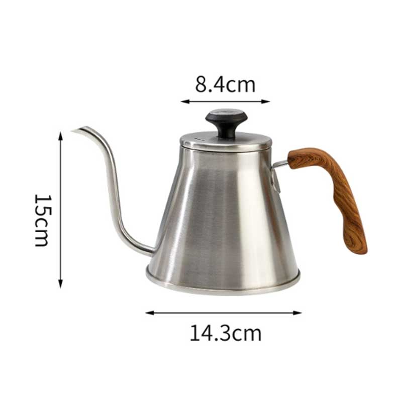 Barista Pour Over Kettle 1.2L with Thermometer – Stainless Steel Gooseneck Coffee Kettle