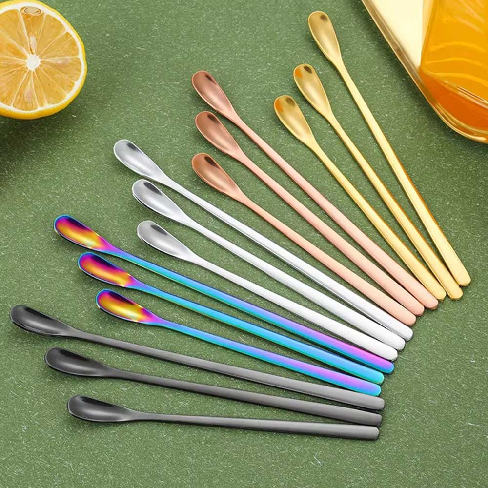 14cm Stainless Steel Long Handle Espresso Spoon