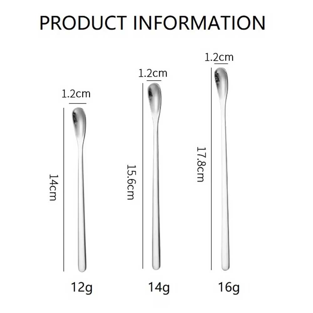 14cm Stainless Steel Long Handle Espresso Spoon