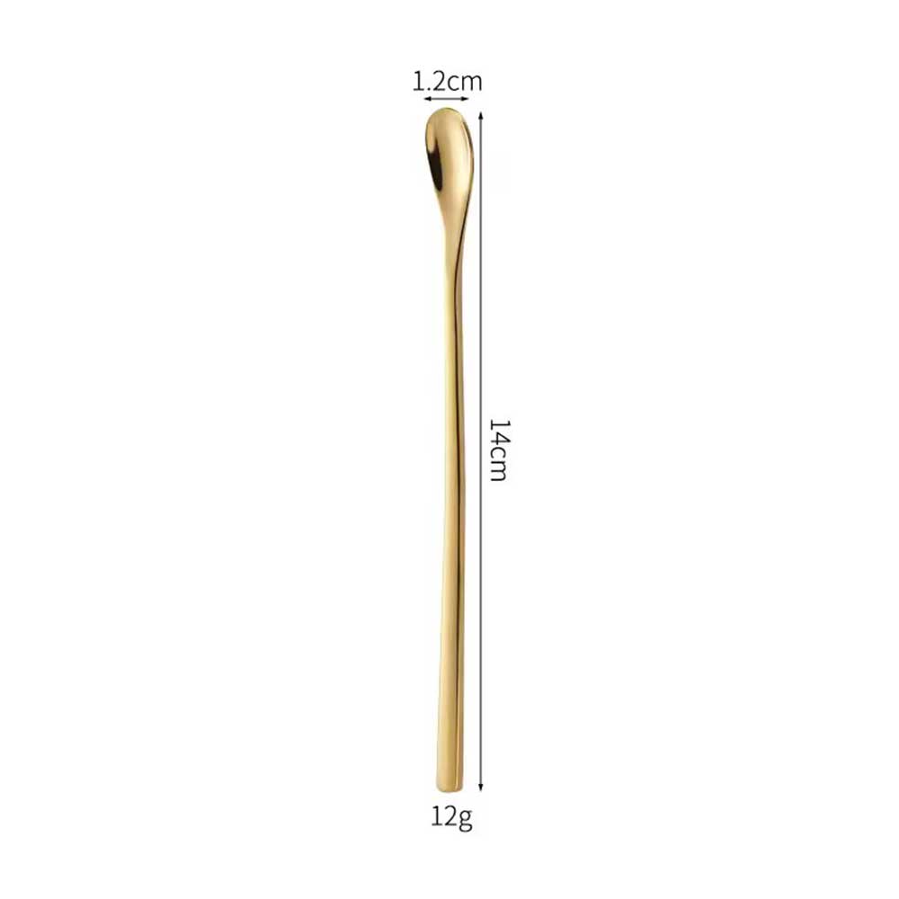 14cm Stainless Steel Long Handle Espresso Spoon