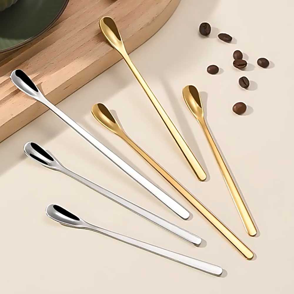 14cm Stainless Steel Long Handle Espresso Spoon