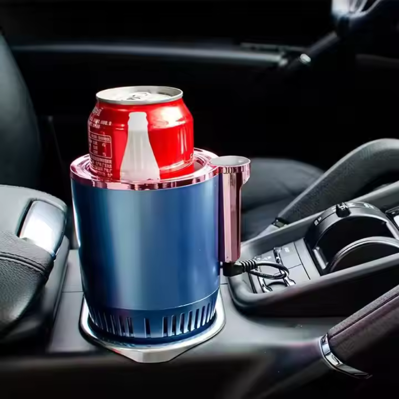 2-in-1 Smart Car Cup Holder – Auto Cooling & Heating with Temperature Display for Coffee, Water, or Milk