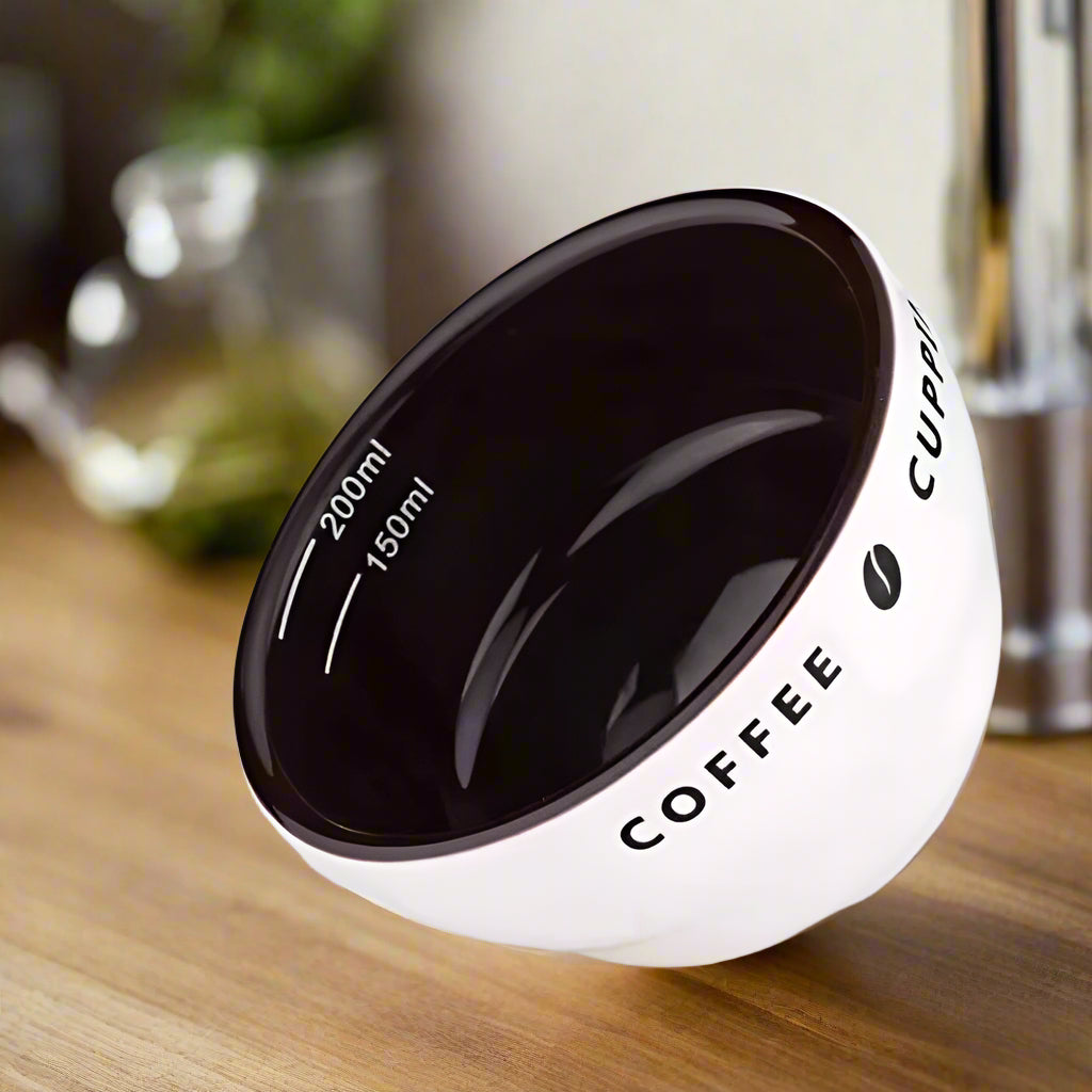 200ML Ceramic Espresso Cupping Cup – Coffee Measuring Bowl for Tasting and Brewing