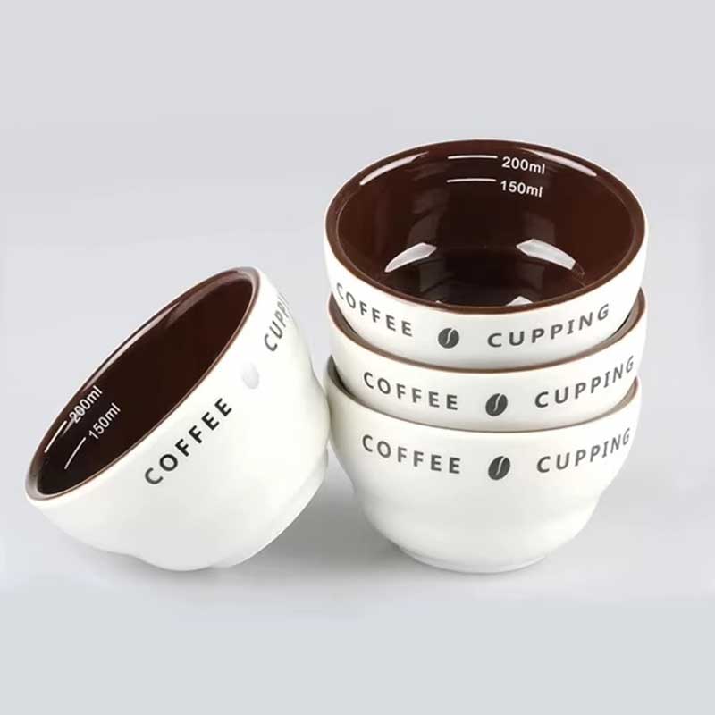 200ML Ceramic Espresso Cupping Cup – Coffee Measuring Bowl for Tasting and Brewing