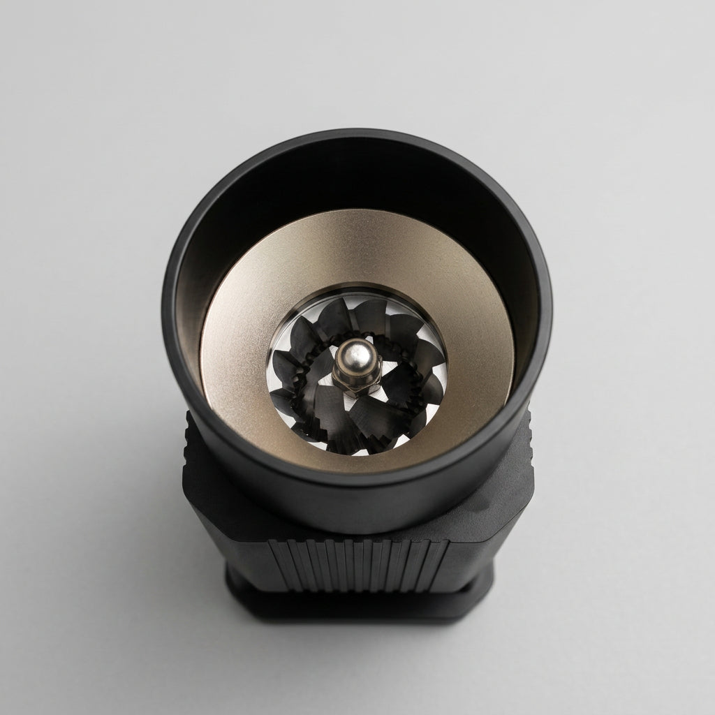 BZ02 One-Touch Portable Coffee Grinder –– 38mm 6-Star SUS420 Conical Burrs