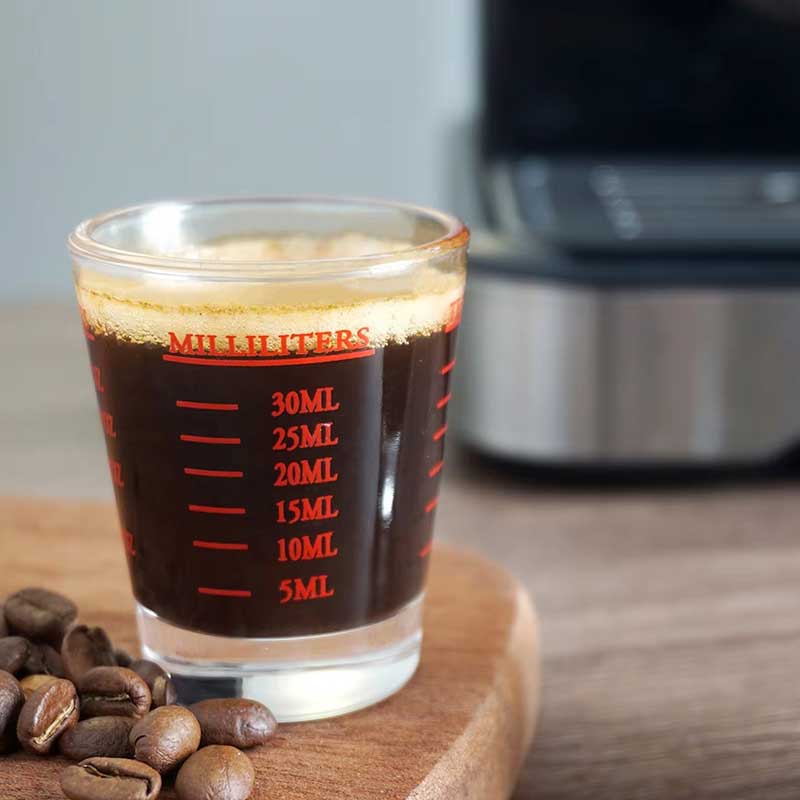30ML Round Shot Glass for Espresso – Clear Mini Glass Cup