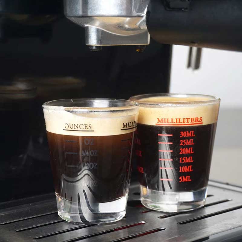 30ML Round Shot Glass for Espresso – Clear Mini Glass Cup