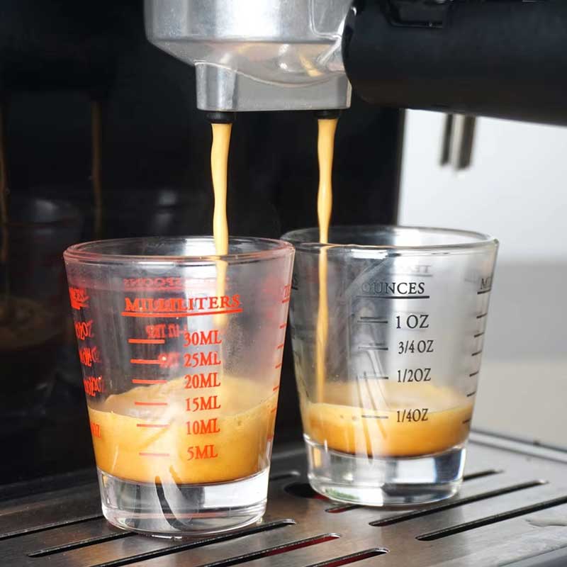 30ML Round Shot Glass for Espresso – Clear Mini Glass Cup