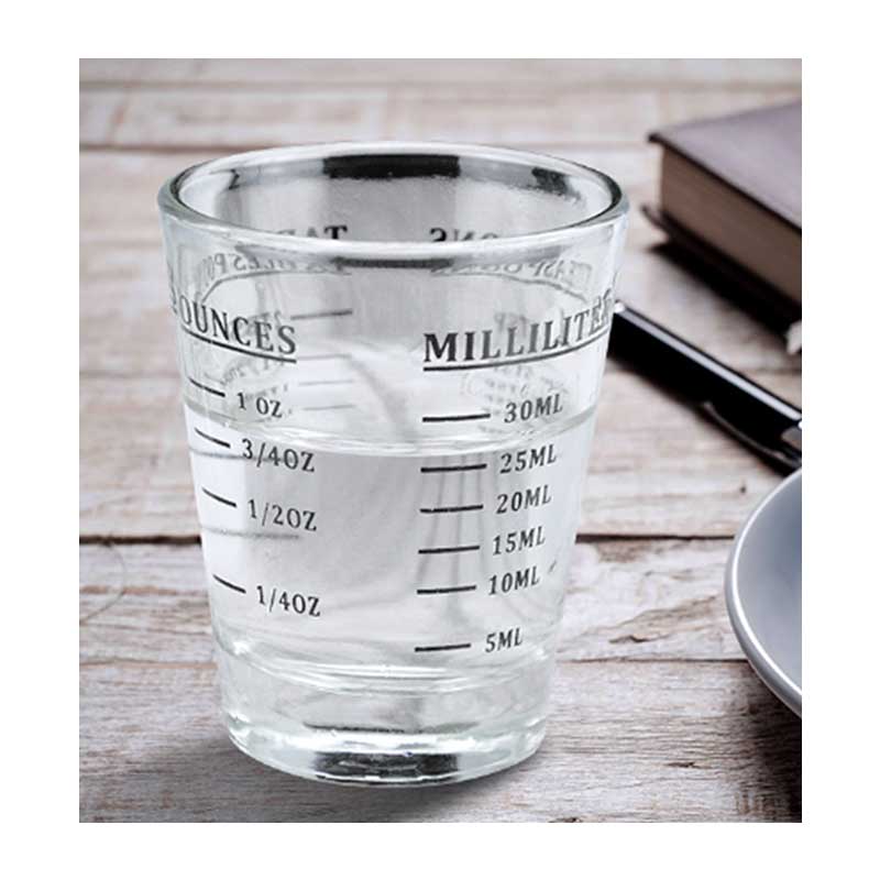 30ML Round Shot Glass for Espresso – Clear Mini Glass Cup