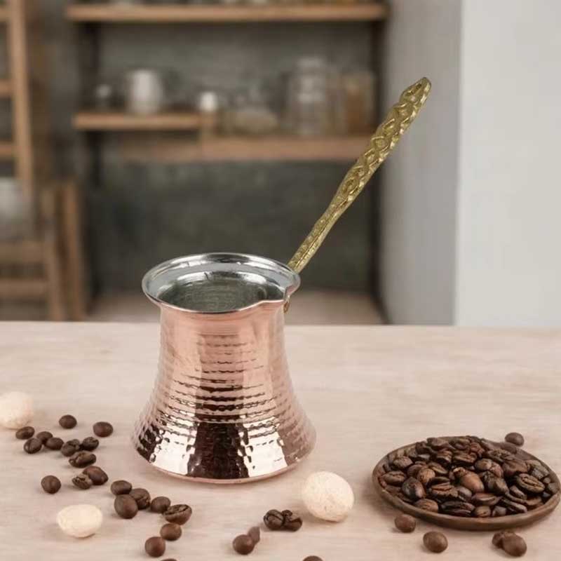330ml Light Metal Turkish Coffee Pot for Traditional Brewing