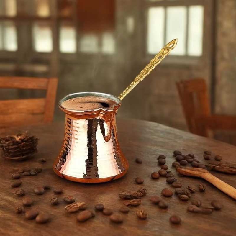 330ml Light Metal Turkish Coffee Pot for Traditional Brewing