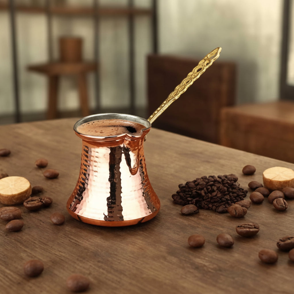 330ml Light Metal Turkish Coffee Pot for Traditional Brewing