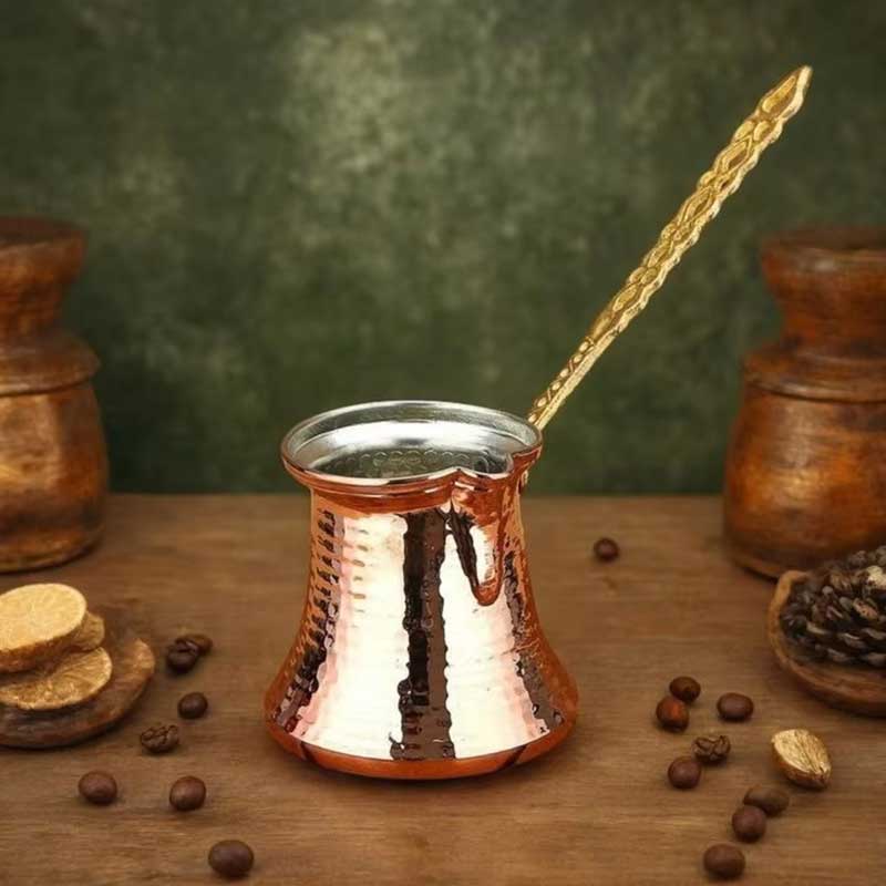330ml Light Metal Turkish Coffee Pot for Traditional Brewing