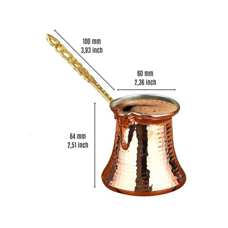 330ml Light Metal Turkish Coffee Pot for Traditional Brewing