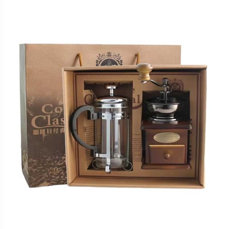 350ml French Press Coffee Maker with Wooden Handle Coffee&Co.