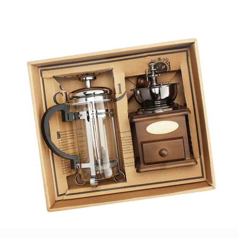 350ml French Press Coffee Maker with Wooden Handle Coffee&Co.