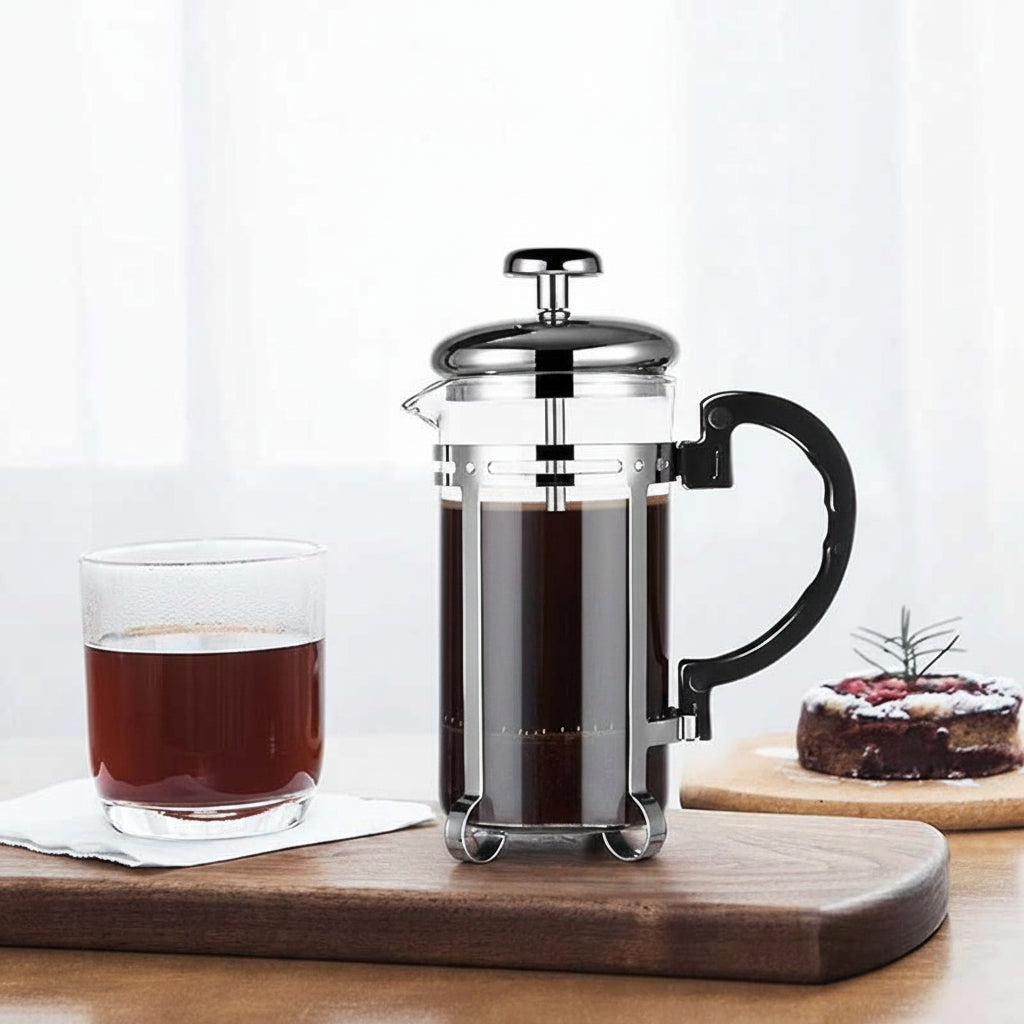 350ml French Press Coffee Maker with Wooden Handle Coffee&Co.