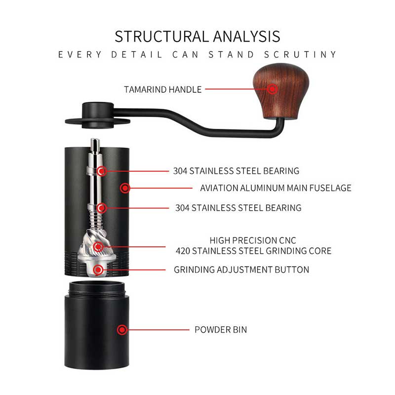 420 Stainless Steel Manual Coffee Grinder