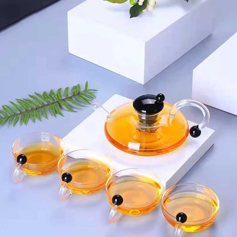 520ml Borosilicate Glass Teapot with Built-in Filter
