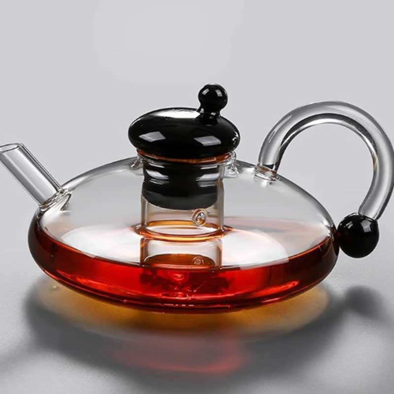 520ml Borosilicate Glass Teapot with Built-in Filter