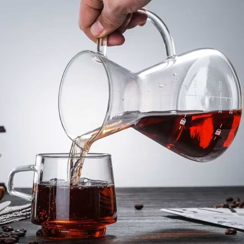 Artisan Glass Pour Over Set – Reusable Steel Filter & Carafe