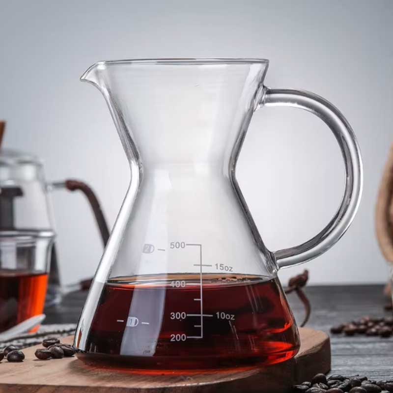 Artisan Glass Pour Over Set – Reusable Steel Filter & Carafe