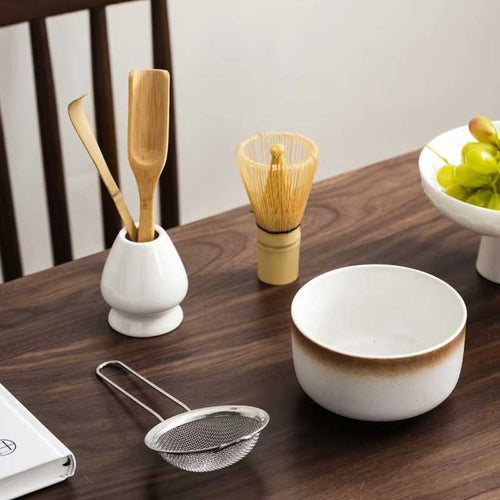 6-Piece Matcha Tea Set with Bowl & Bamboo Whisk Coffee&Co.