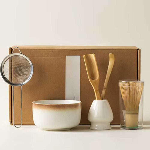 6-Piece Matcha Tea Set with Bowl & Bamboo Whisk Coffee&Co.