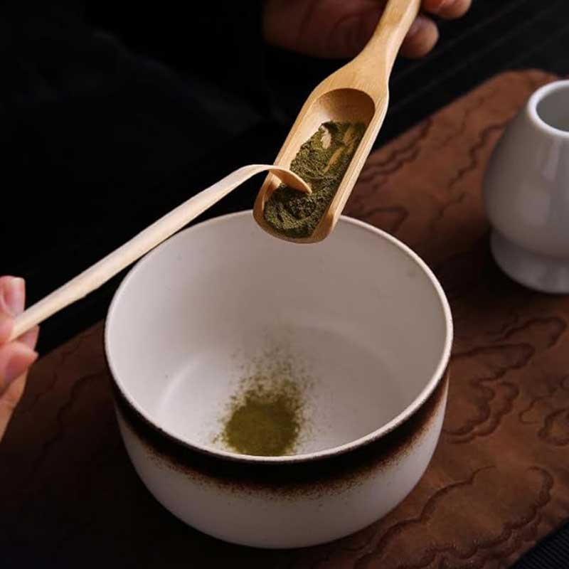 6-Piece Matcha Tea Set with Bowl, Whisk & Sieve - Black