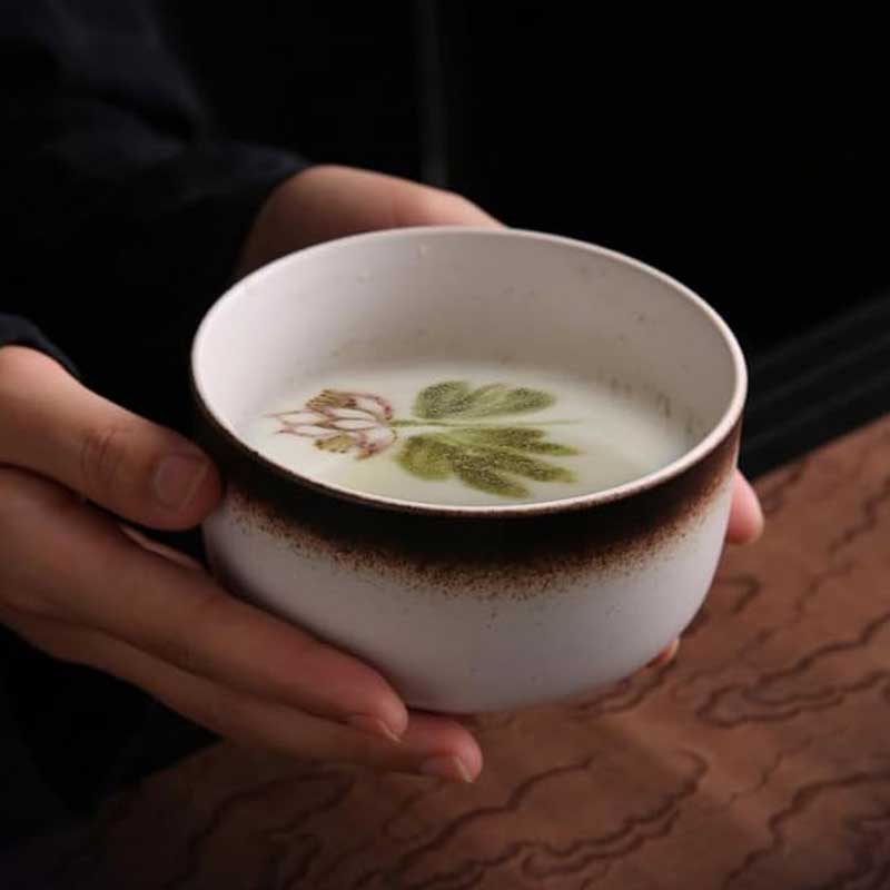6-Piece Matcha Tea Set with Bowl, Whisk & Sieve - Black