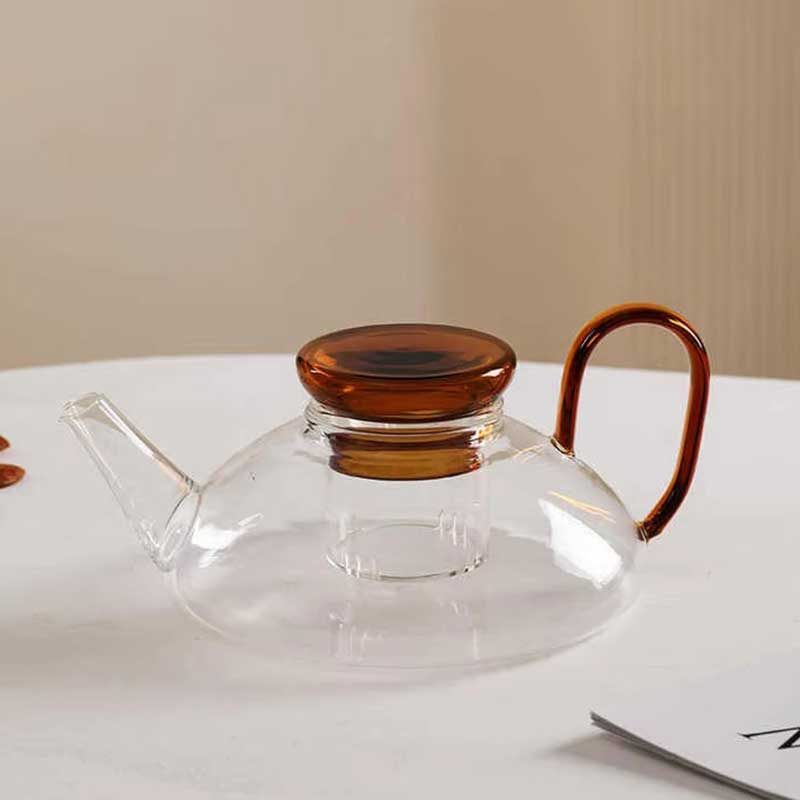 600ml Borosilicate Glass Coffee & Tea Maker with Filter