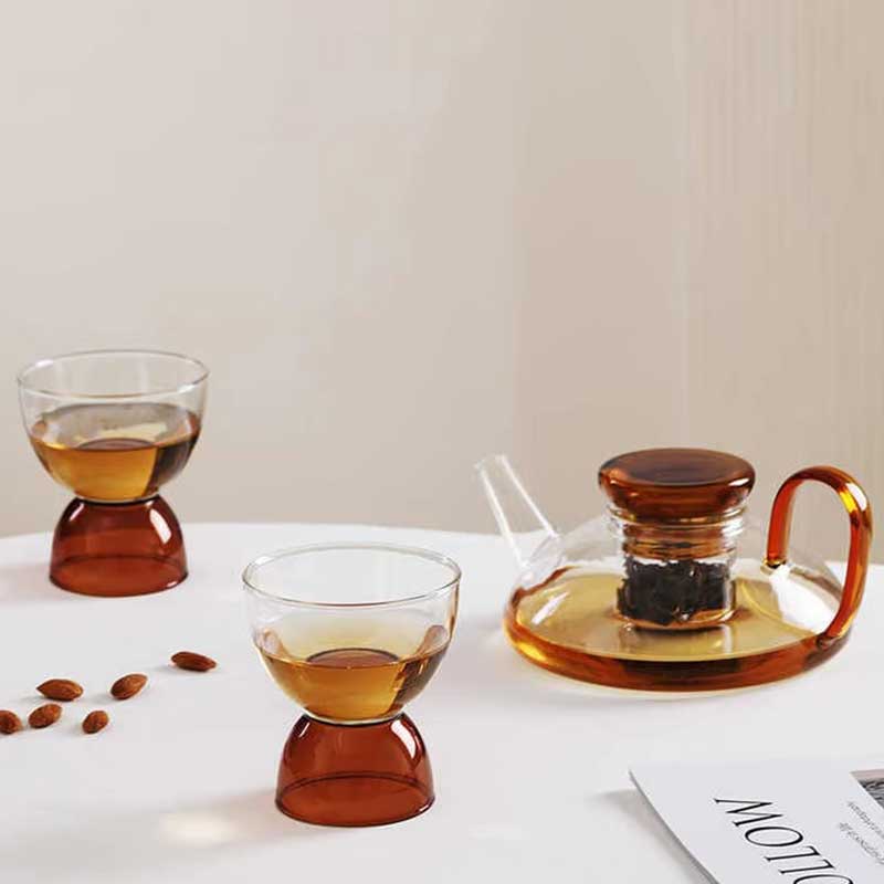 600ml Borosilicate Glass Coffee & Tea Maker with Filter