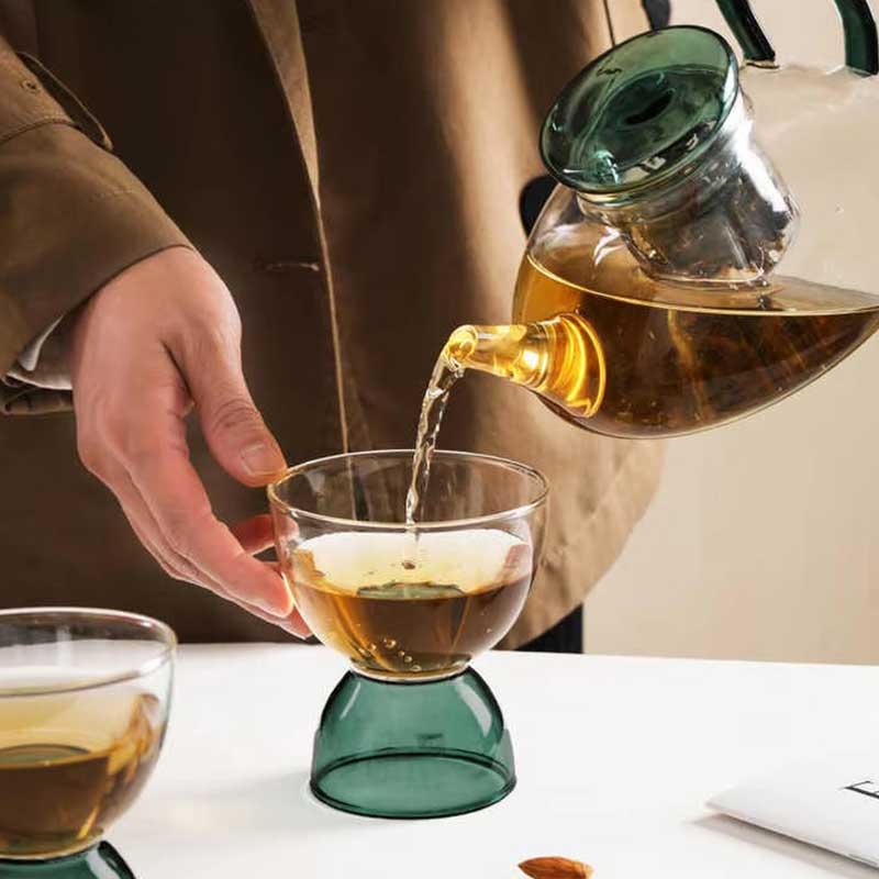600ml Borosilicate Glass Coffee & Tea Maker with Filter