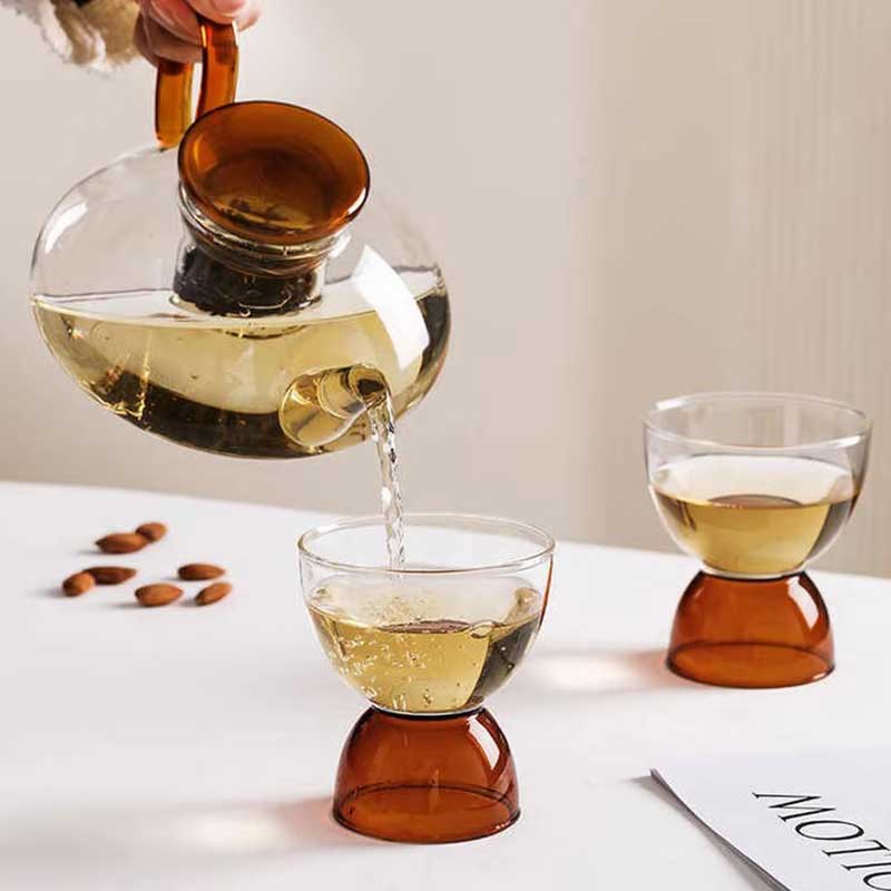 600ml Borosilicate Glass Coffee & Tea Maker with Filter
