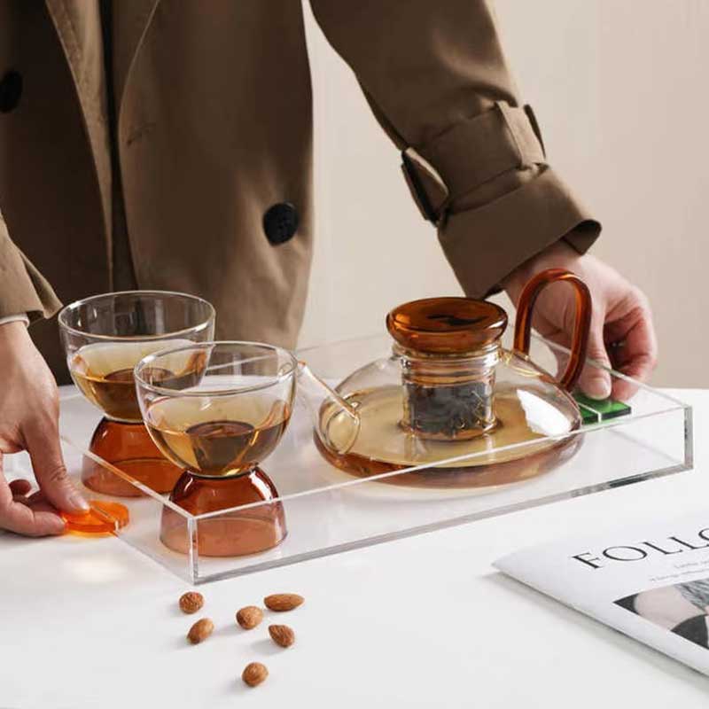 600ml Borosilicate Glass Coffee & Tea Maker with Filter