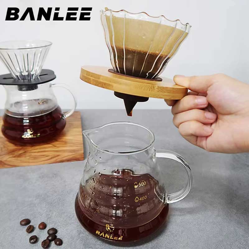 600ml Glass Pour Over Coffee Maker