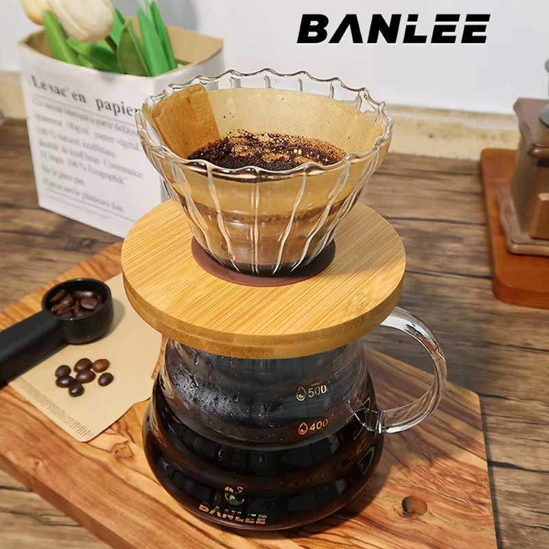600ml Glass Pour Over Coffee Maker