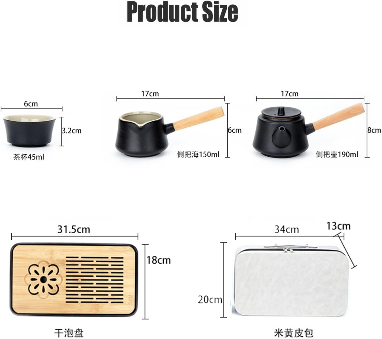 Modern Glazed Ceramic Tea Set – Minimal Porcelain Teapot Set for Elegant Daily Brewing