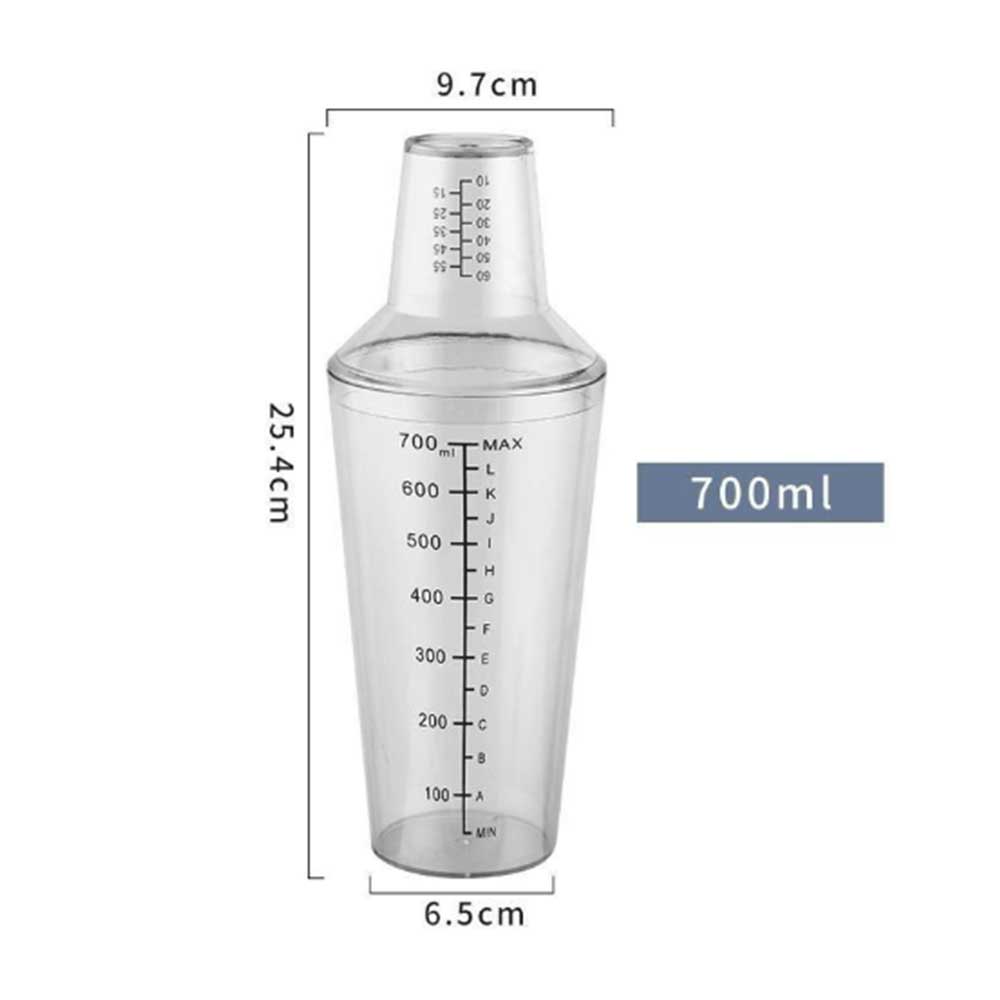 700ml Reusable Drink Mixing Shaker Bottle