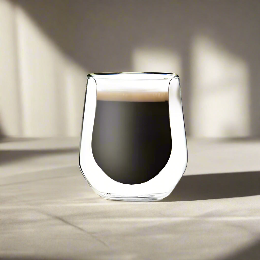 80ml Double Wall Espresso Cup – Mini Modern Antique Glass Coffee Mug