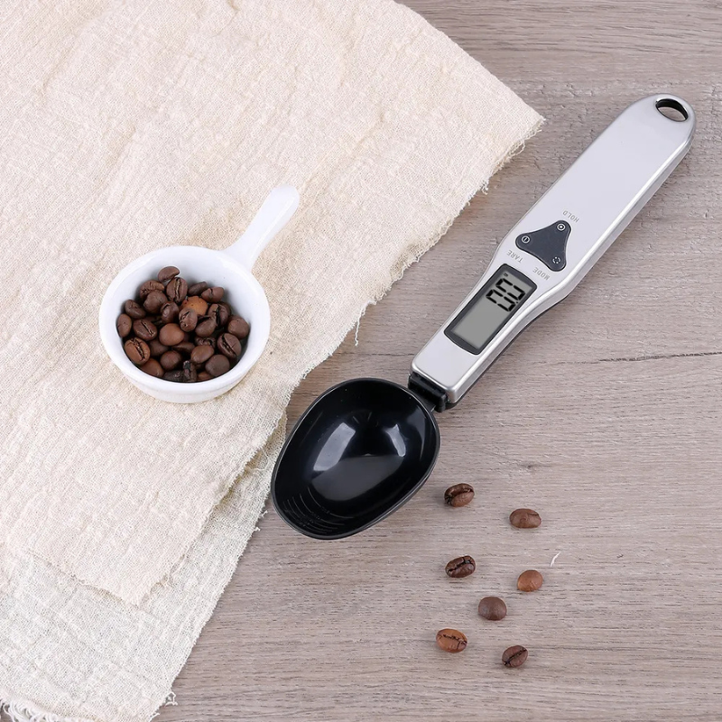 Adjustable Measuring Spoon – Plastic TRP Kitchen Gadget with Scale for Coffee, Salt & Baking