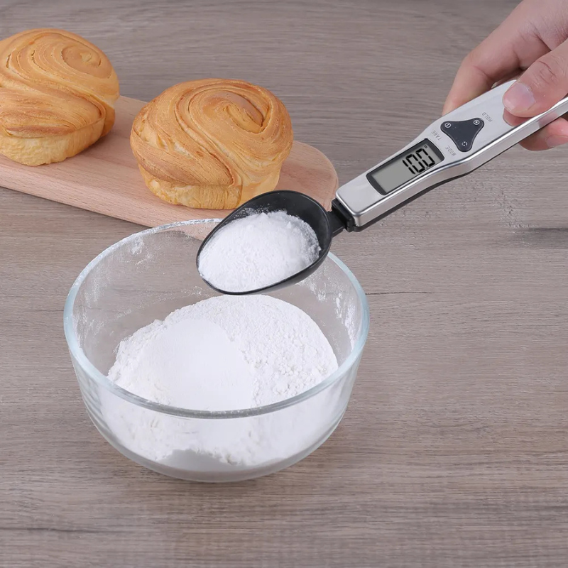 Adjustable Measuring Spoon – Plastic TRP Kitchen Gadget with Scale for Coffee, Salt & Baking